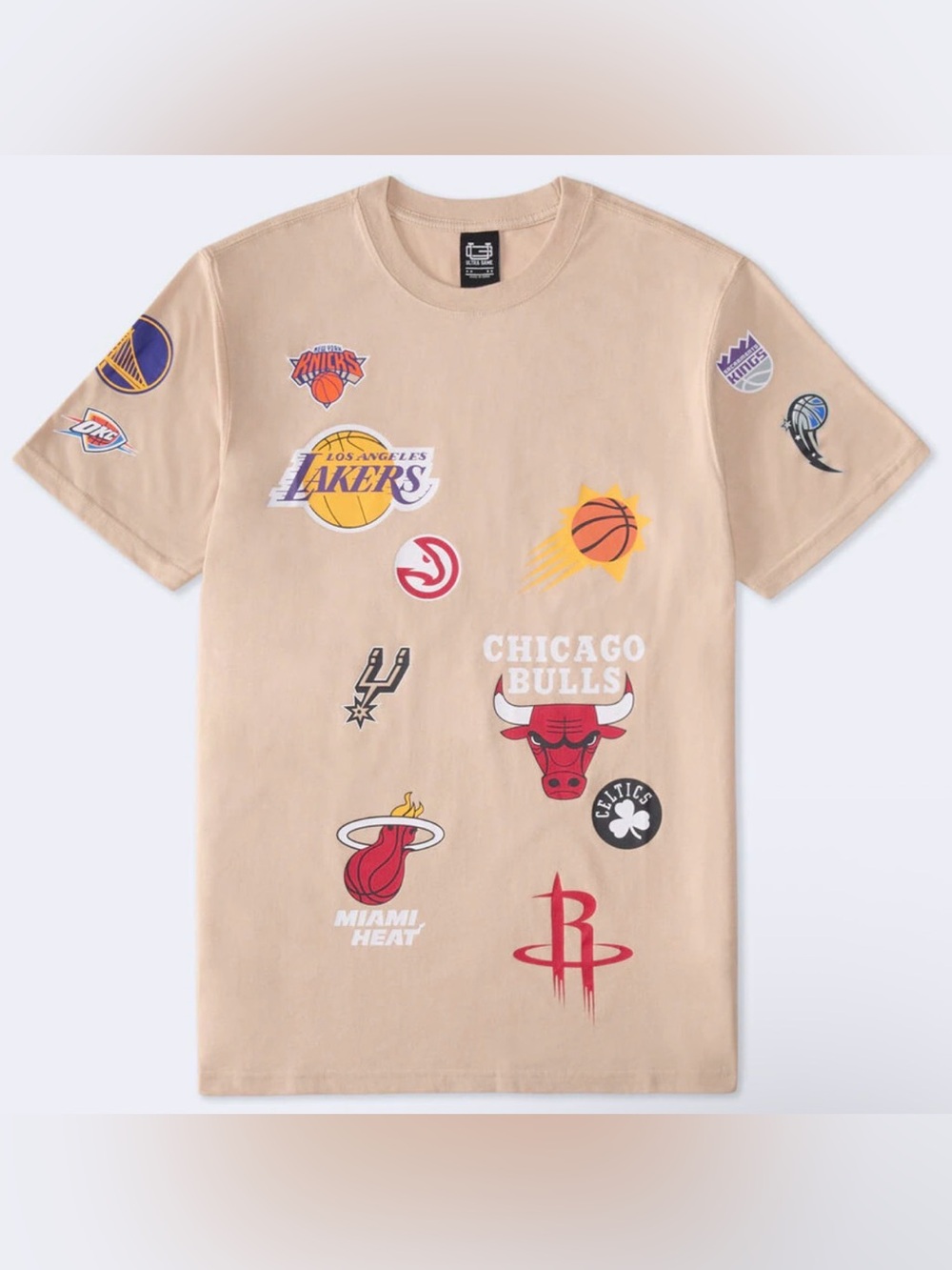 Ultra Game NBA Basketball Team Logos Relaxed Graphic T-Shirt Sz XS NWT